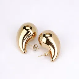Opal Touch Gold-Plated Teardrop Shaped Studs image 2