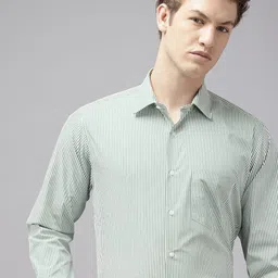 Van Heusen Striped Custom Fit Formal Shirt-image-75