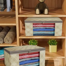 Kuber Industries Cream-Coloured Set of 4 Regular Drawer Organiser Organisers image 2