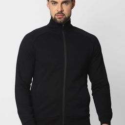 Jack & Jones Men Black Solid Sweatshirt-image-76