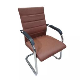 Teal Proton Fabric Office Visitor Chair - Brown-15