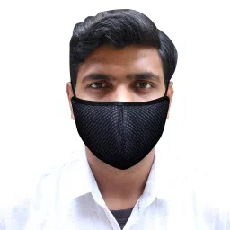 Oriley ORSM14 Air Mesh 3 Layer Face Mask with Adjustable Headband Black (Pack of 2 Pcs)-image-82