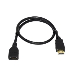 LOTA High-Speed HDMI Extension Cable Male to Female Black 1 m with Gold-Plated Connector, MST-3120-LT-33