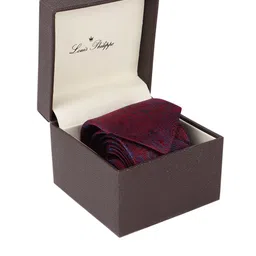 Louis Philippe Men Woven Design Broad Tie-image-23