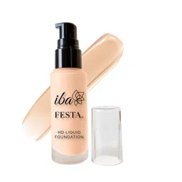Iba Festa HD Liquid Foundation with Hyaluronic Acid & Vitamin E - 30 ml - Light Beige 02-48