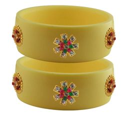 Vidhya Kangan Women Beige Bangle-image-44
