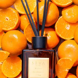 Seva Home Brown Mandarin Reed Aroma Oil Diffusers-250 ml image 2
