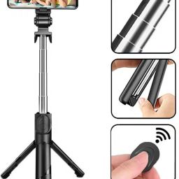 MOOZMOB Bluetooth Video Selfie Stick Tripod with Bluetooth Remote for Videos and Vlogs Bluetooth Selfie Stick-3