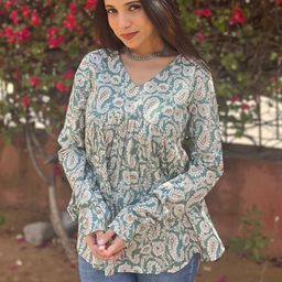 Royal Marque Floral Print Cotton Top-image-58