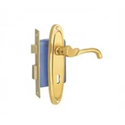 Harrison Chivas 65 mm White Metal G/S Finish Mortise Handle Set Complete Pack, 19534-picture-12