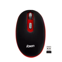 Foxin FWM-9099 Vibrant Red Wireless Optical Mouse with Nano Receiver-2