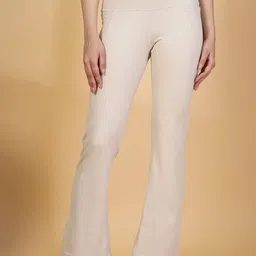 Invincible Women Flared-Fit High-Rise Ankle-Length Gym Tights-image-82