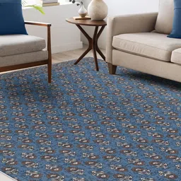 Kaleen India Blue Polyester Carpets-41