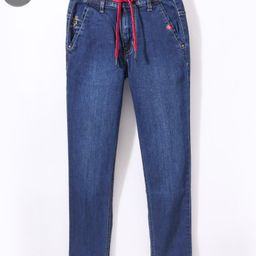 Ruff Full Length Washed Denim Jeans - Blue-image-74