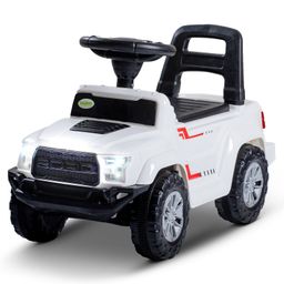 Baybee Roady Manual Push Ride On Car for Kids with LED Light High Backrest Storage & Horn - White-15