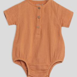 Somersault Half Sleeves Solid Onesie - Rust-image-20