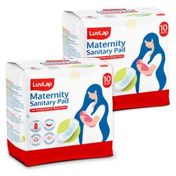 LuvLap Extra Absorbent Maternity Pads Pack of 2 - 10 Pads Each-23