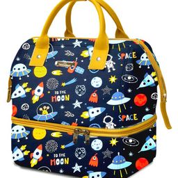 StarAndDaisy Travel Diaper Bag for Mothers Stylish Handcrafted Bag with Insulated Compartment, Multiple Pockets & 12L Enhanced Capacity - Space Print-image-49