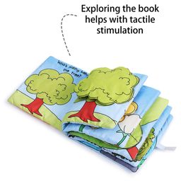 Intellibaby Peek-a-boo in the Park Plush Cloth Book Level 5 - Multicolor image 4