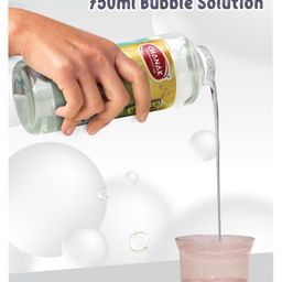 Aditi Toys Bubble Liquid Solution Bottle  750 ml Colorful Bubble Refill Solution for Bubble Guns & Cameras (Pack of 1) image 4