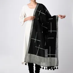 Banana Labs Geometric Printed Cotton Dupatta-picture-8