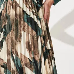 ZWERLON Printed A-Line Maxi Skirts image 5