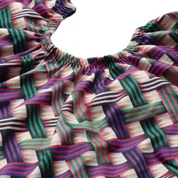 Aarika Plus Size Check Printed Swim Suit With Goggle image 2