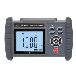 HTC Milli & Micro Ohm Meter Large LCD Display DC 3.7 V 2000 mAh Batteries, MO-5004-11
