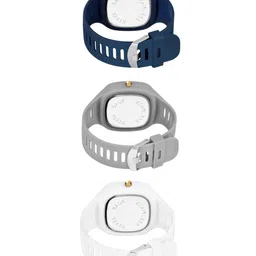 Hala Men Pack of 3 Solid Square Tang Regular Analogue Watches image 2