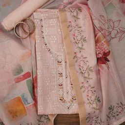 SHADOW & SAINING Floral Printed Unstitched Dress Material-picture-5