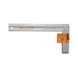 Epica Tri-Square Ruler 300 mm (12 inch) Aluminium Silver, CE60022-34