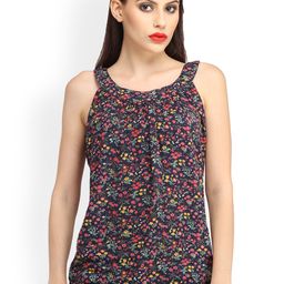 Cation Blue Printed Top-14