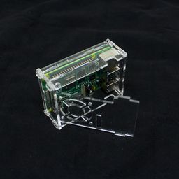 Acrylic Case for Raspberry PI 4 Model B with Cooling Fan Slot image 2