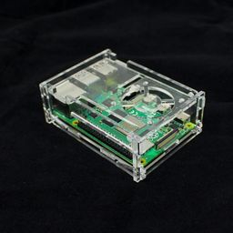 Acrylic Case for Raspberry PI 4 Model B with Cooling Fan Slot-14