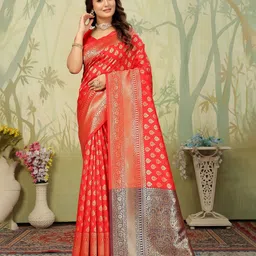 MORDEN MUSE Paisley Zari Kanjeevaram Saree-picture-38