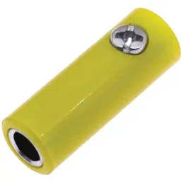 RS PRO 4 mm Yellow Female Banana Plug-Screw Termination 30V 32A, 2080244 (5 Pcs)-30