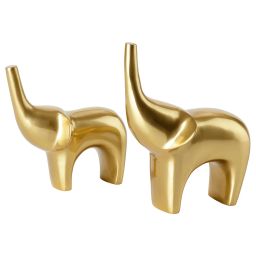 ikea knastrigt Decoration set of 2, elephant gold-colour-picture-26