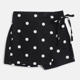 Tales & Stories Cotton Polka Dots Printed Shorts - Black-picture-47