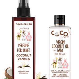 Coco Crush Combo of Virgin Coconut Oil for Babies, 500ml and Coconut Vanilla Baby Perfume, 100ml | Pack of 2, 600ml-image-82