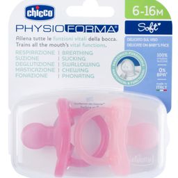 Chicco Physio Soft Silicone Physioforma's Soother  Pack of 2-Pink-16