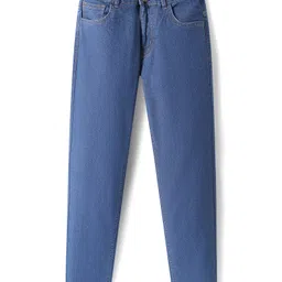 Pine Kids Woven Full Length Washed Denim Jeans - Blue-picture-22