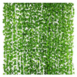 Bubble Trouble Wall Hanging Artificial Creeper Money Plant Strings Set of 12 Green Color for Interior Decoration Art Craft SPLFSG8-13