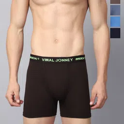 VIMAL JONNEY Pack Of 5 Assorted Cotton Breathability Trunks
 JONNEY_RED_C.._05-picture-9