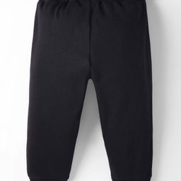 Zero Interlock Knit Full Length Lounge Pant With Text Print - Black image 2