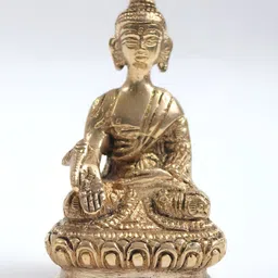 Exotic India Gold-Toned Buddha Idol Showpiece-image-99
