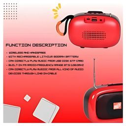 YAMAMA M32 MZ Premium Quality Stylish Speaker 15 W Bluetooth Speaker Rechargeable with FM Wireless Bluetooth Speaker For Party And Travel (Pack of 1 - Color May Vary) image 5