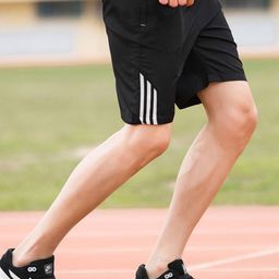 KPOP Men Striped Technology Regular Fit Shorts-image-78
