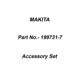 Makita Accessory Set for DRV150, Part No 199731-7-37