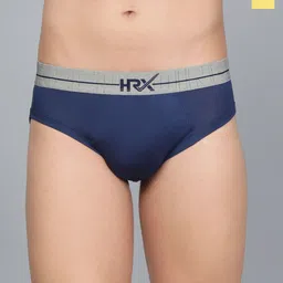 HRX by Hrithik Roshan Pack Of 2 Mid Rise Basic Briefs HRX_BRF_002_RBLU_YLW_2PC-picture-30