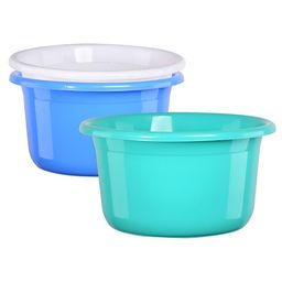 Aura Green & Blue 3 Pieces Bath Accessories Set-0